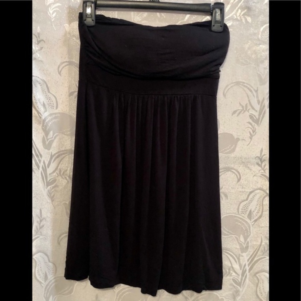 Poetry Black Strapless Top Size S
